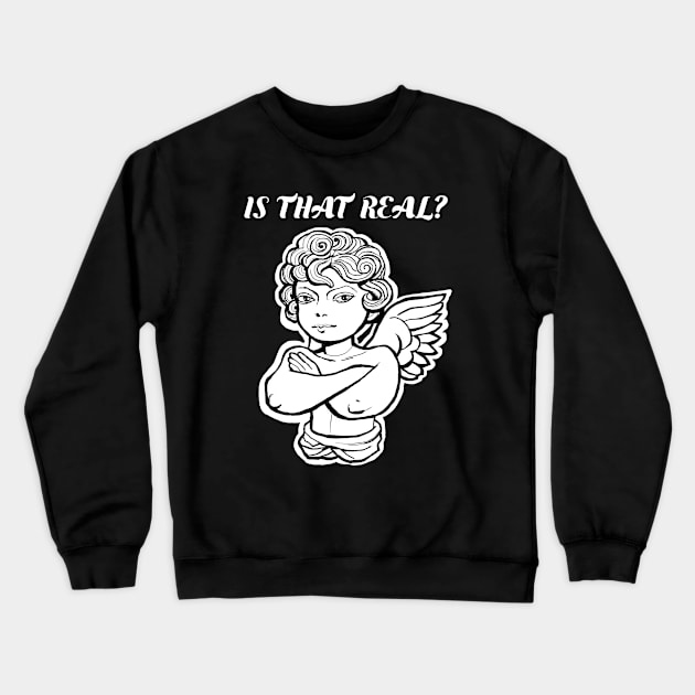 Skeptical Angel Crewneck Sweatshirt by Cohort shirts